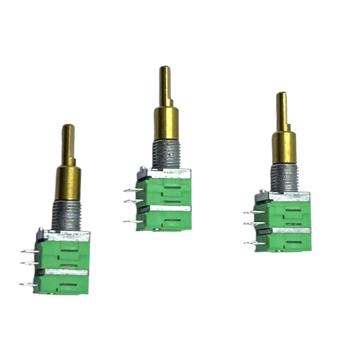 Favor Union 1 Gang Metal Dual Shaft Carbon 9mm C25K/B10K Rotary Potentiometer 300 Degree Long Life Professional Audio Hole