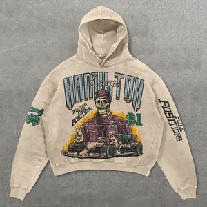 Sweat à capuche pour homme de haute qualité, style vintage, en coton, sublimation, coupe ample, effet délavé, avec fermeture éclair décorative - Product Image 3