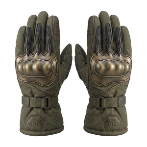 Gants de motard en cuir professionnels KADIA, imperméables, tactiques, pour l'hiver, pour hommes, style vintage, équipement de protection unisexe - Product Image 2
