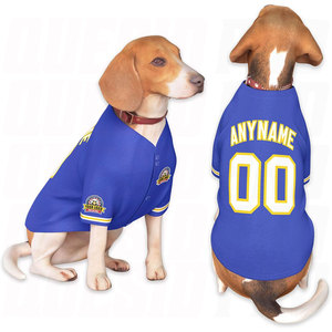 Ropa de verano para perros de fábrica: Camiseta de baloncesto para perros, chaleco deportivo, camiseta de malla para perros, ropa para perros con nombre, número y logotipo personalizados. - Product Image 1