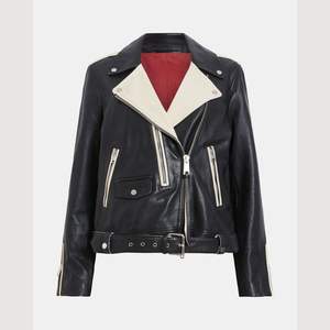 Nouvelle veste de moto d'hiver tendance pour femme, avec logo personnalisé, fermeture éclair, col rabattable, détails boutonnés, patchwork en cuir PU - Product Image 6