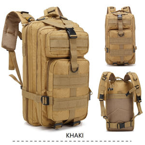 Sac à dos tactique en toile de haute qualité avec fermeture éclair, grande capacité, design camouflage, pour entraînement en extérieur, chasse, randonnée, camping, imperméable - Product Image 6
