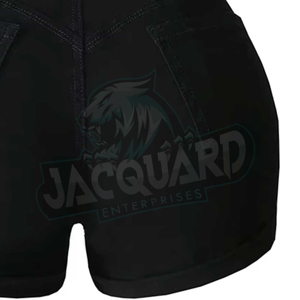 กางเกงขาสั้นเอวกลางทรงสกินนี่สำหรับผู้หญิง ผ้าแจ็คการ์ด สีพื้น แห้งเร็ว เป็นมิตรกับสิ่งแวดล้อม ระบายอากาศได้ดี สไตล์สตรีทแวร์ - Product Image 2