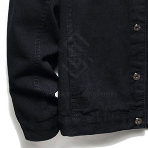 Blousons en jean d'hiver légers, 100 % coton, col montant, logo personnalisé sur le devant, respirants et écologiques, pour hommes – Meilleures ventes - Product Image 6