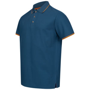 Polo personnalisé pour homme en coton piqué avec col et poignets contrastants, fabricant OEM ODM, marque privée - Product Image 1