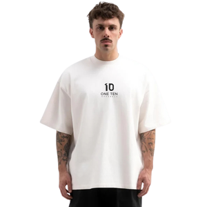 เสื้อยืดผู้ชายแบบหนาพิเศษ ทรงโอเวอร์ไซส์ คอกลม แขนสั้น สไตล์ลำลอง สตรีทแวร์ ผู้ผลิตเสื้อผ้า ขายส่งเสื้อผ้า - Product Image 1
