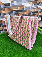 Sac de voyage matelassé pour femme, fait main, style bohème vintage, élégant, motif floral, léger, design spacieux, couleur unie, avec fermeture éclair
