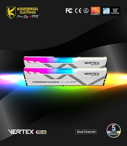 [AITC KINGSMAN] RGB DDR5 16 Go X2 7200MHz 34 CL RAM de jeu pour ordinateur de bureau-en stock - Product Image 2
