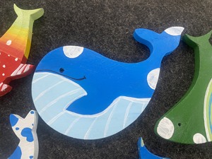 Bulk Wooden Fish Wall Decor <b>Rustic</b> Hand Carved <b>Wood</b> Fish Ornaments For Beach House Decoration Premium Quality Coastal Art Sale - Product Image 2