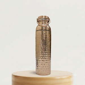 Botella de Agua de Cobre Puro con Asa y Tapa EcoCarry (Cobre puro certificado) - Product Image 1