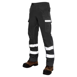 Pantalones de Trabajo de Seguridad de Poliéster Duradero de Alta Visibilidad, Pantalones Cargo con Cinta Reflectante, Bolsillos para Herramientas, Bolsillos para Rodillas, Certificación CE - Product Image 5