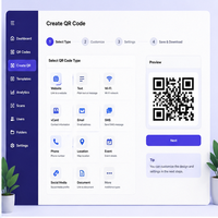 Logiciel intelligent de génération de codes QR, application mobile professionnelle multilingue, version Linux/MAC/Internet, mise en réseau en temps réel
