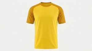 T-shirt pour homme en polyester à séchage rapide, col rond, manches courtes, couleur rouge, coupe classique, toutes saisons - Product Image 3