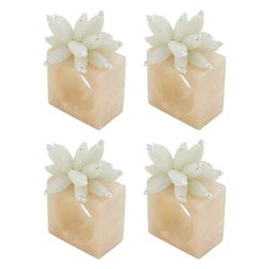 Anneau de serviette élégant en résine avec finition lisse pour une mise en place de table sûre et élégante - Product Image 4