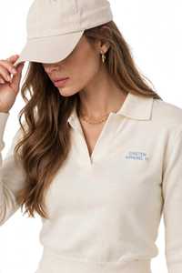 ONETEN APPAREL Ensemble pull tricoté style preppy pour femme avec mini-jupe plissée devant, taille élastique, manches longues, ajusté, séchage rapide, tout-en-un - Product Image 5
