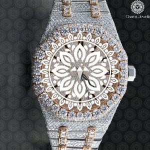 Montre de luxe Charm Jewells en acier inoxydable, boîtier carré, bracelet de 20 mm, fermoir pliant, mouvement à quartz unisexe, tendance - Product Image 1