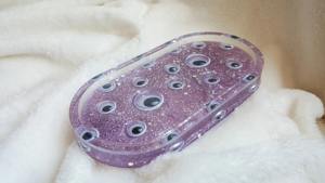 Bandeja de Resina al por Mayor, Bandeja Decorativa Profesional de Resina para Exhibición de Joyas, Bandeja de Arte Epoxi Hecha a Mano, Precio de Fábrica Personalizado - Product Image 3