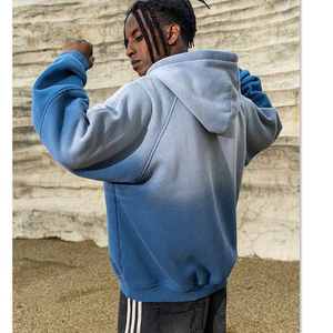 Conjunto Deportivo Casual Personalizado para Hombre, Sudadera con Cierre y Pedrería con Efecto Lavado Ácido, Pantalones Deportivos Acampanados, 100% Algodón Felpa, Secado Rápido, Estampado de Leopardo - Product Image 3