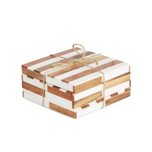 NEHA ENTERPRISES Wooden Resin River <b>Coaster</b> Set Handmade Luxury <b>Drink</b> <b>Coasters</b> <b>for</b> Dining Table Decoration - Product Image 3