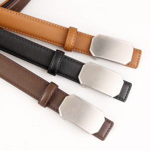 Ceinture en cuir véritable à boucle, personnalisée en usine, unisexe, décontractée, respirante, minimaliste, polyvalente, élégante et imperméable - Product Image 6