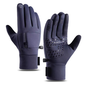 Gants d'hiver unisexes pour le cyclisme, imperméables au vent et à l'eau, antidérapants, en polyester et nylon, compatibles avec les écrans tactiles, chauds, pour la course à pied et la course en plein air - Product Image 5