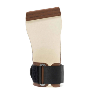 Agarraderas de Cuero para Levantamiento de Pesas, Diseño Personalizado, Sin Tiza, Sin Dedos, Antideslizantes, Correa de Muñeca Ajustable, para Gimnasio y Cross Training - Product Image 3