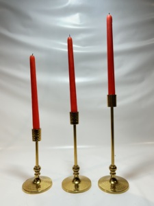 Candelabro de Aluminio Hecho a Mano de Lujo, Portavelas Metálico Abstracto Único, Centro de Mesa Artístico para Mesa de Comedor - Product Image 4