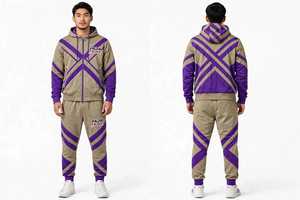 Chándal de Invierno 100% Algodón con Capucha, Acabado Liso para Mayor Comodidad, Transpirable y Ecológico, Ropa Deportiva para Actividades al Aire Libre - Product Image 1