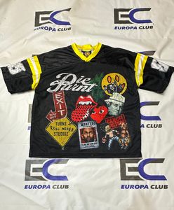ผู้ผลิตเสื้ออเมริกันฟุตบอลแบบกำหนดเอง เสื้อเจอร์ซีย์ตาข่ายคอวี สตรีทแวร์สำหรับผู้ชาย - Product Image 1