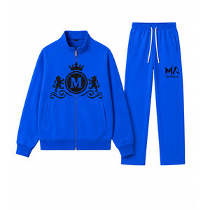 Unisex <b>Pink</b> <b>Tracksuit</b> <b>Set</b> 100% Polyester Full Zip 320 Gsm Matching Pants Casual Autumn Wear - Product Image 4