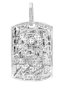 <b>Custom</b> 925 Silver Hip Hop Pendant Iced Street Fashion Design Diamond Moissanite Baguette Silver Plated Fine Pendant - Product Image 3