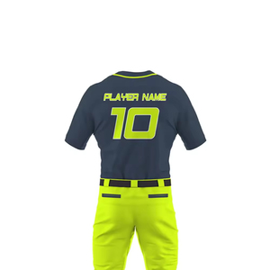 Ensembles d'uniformes de baseball sublimés sur mesure, tissu 100% polyester, vêtements de sport de haute qualité, respirants, antibactériens, logo personnalisé - Product Image 2