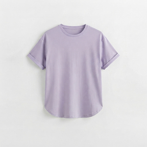 Camisetas de Cuello Redondo para Mujer al por Mayor, Cómodas, Casuales, de Manga Corta, Personalizadas, Estampadas, de Color Liso, Transpirables - Product Image 5