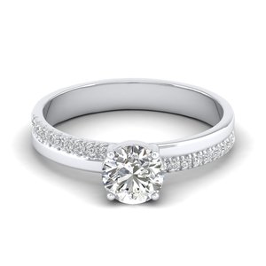 Bagues de fiançailles REYES tendance en moissanite ronde certifiée GRA, design original, argent sterling 925, bijoux fins pour mariage - Product Image 5