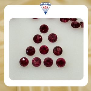 Oferta Especial: Gema Suelta de Espinela Roja Natural, Corte Diamante Redondo de 3mm, Calidad AAAA, Limpia, de Tanzania, Grado Joyería Fina, Venta al por Mayor - Product Image 2
