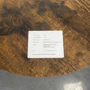 Ensemble de tabourets de bar ronds rembourrés marron rustique avec dossier et étagère, largeur 23,62'' profondeur 23,62'' hauteur 35,43'' - Product Image 2