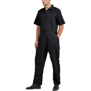 2025 Combinaison à manches courtes pour hommes personnalisée Combinaison en polyester de construction personnalisée avec taille élastique Taille régulière - Product Image 1