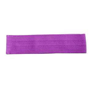 Purple Fabric Resistance Bands with Black Stripes for Exercise and Strength Training, Durable <b>Elastic</b> Workout Gear - Product Image 3