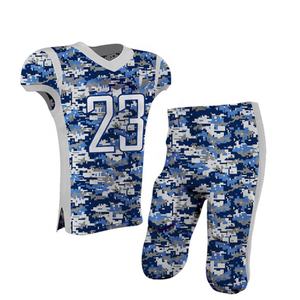 Jersey de Fútbol Americano Unisex con Cuello en V, Personalizado con Logotipo y Nombre, Uniforme Sublimado con Número Impreso, Mangas Cortas, Tallas Grandes - Product Image 1