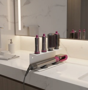 Organisateur d'outils capillaires universel, support mural en métal pour sèche-cheveux <span class=keywords><strong>Dyson</strong></span>, pour rangement dans la salle de bain - Product Image 6