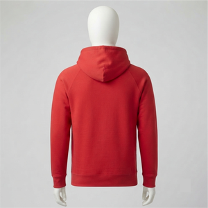 Sweat à capuche grec de sororité rouge personnalisé de haute qualité avec logo brodé, en coton premium, pull universitaire, coupe oversize unisexe - Product Image 2
