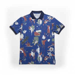 เสื้อโปโลผู้ชายผ้าโพลีเอสเตอร์ 100% ระบายอากาศได้ดี พิมพ์ลายแบบซับลิเมชั่น แห้งเร็ว สำหรับเล่นกอล์ฟ  พร้อมโลโก้สั่งทำพิเศษ - Product Image 6