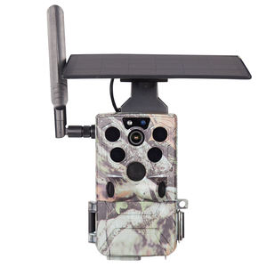 Caméra solaire professionnelle 4G pour extérieur, 7800mAh, vidéo 2.7K, mise au point fixe, grand angle 120°, détection de mouvement PIR, vision nocturne pour la chasse - Product Image 1