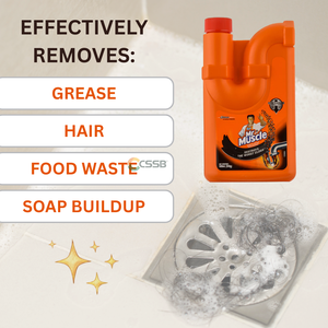 น้ำยาล้างท่ออ่างล้างจาน 500 มล. ส่วนผสมเข้มข้น สำหรับห้องครัวและห้องน้ำ ขจัดสิ่งอุดตัน คราบไขมัน เส้นผม คราบสบู่ - Product Image 5