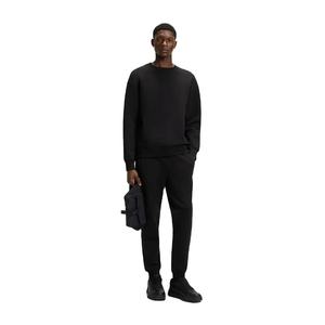 Ensemble survêtement homme noir, sweat-shirt col rond et pantalon de jogging, vêtements de sport décontractés en polaire, tenue de sport hiver deux pièces - Product Image 6