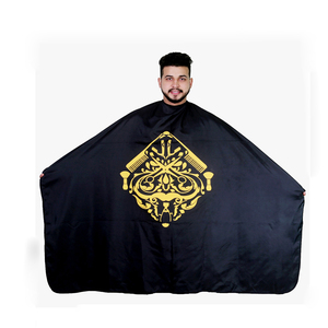 Cape de coiffure en polyester pour salon, 50x56 pouces, fermeture à boutons-pression, confortable, antistatique, accessoires professionnels pour barbier - Product Image 6