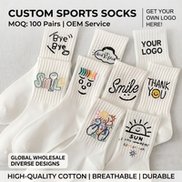 Chaussettes de sport respirantes personnalisées avec logo OEM ODM, chaussettes de sport épaisses et antidérapantes pour hommes, chaussettes de course et de football en gros