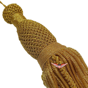 Tassel Knot Canutillo 10 cms Gold bullion wire fringe tassels handmade for church Vestments Decoration wedding gift - Product Image 3