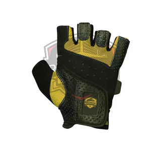 Vêtements de sport, nouvelle arrivée, RINGMODE GEAR, gants de musculation pour hommes, demi-doigts, en cuir, à lacets, antidérapants, respirants - Product Image 2