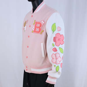 แจ็คเก็ตวาร์ซิตี้ปักลายเชนิลล์แฟชั่นคุณภาพสูง ดีไซน์ใหม่ สไตล์สตรีทแวร์แบบแพทช์เวิร์คสุดเท่ ขายดีประจำฤดูหนาว - Product Image 3